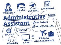 Illustration des tâches administratives : courriers, rendez-vous, rapports, emails